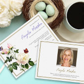 蝶とバラのためのサンキューカード サンキューカード