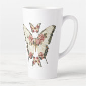 蝶とバラ カフェラテマグ (右)