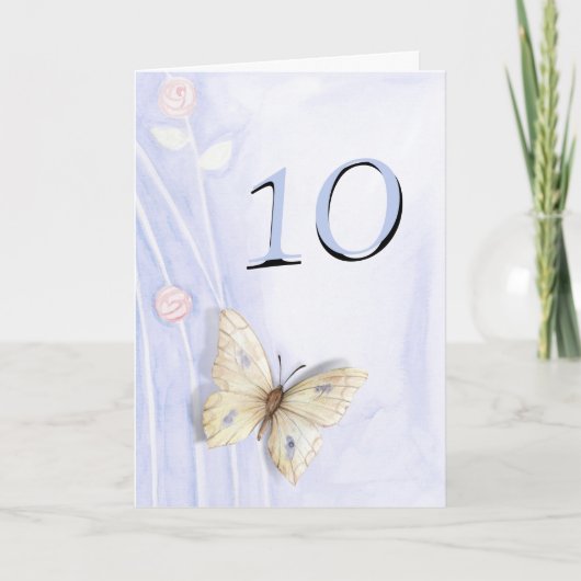 蝶とバラ カード (正面)