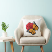 蝶とバラ クッション (椅子)