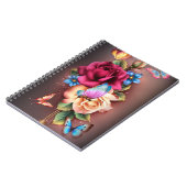 蝶とバラ ノートブック (左側)