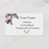 蝶とバラ 名刺 (裏面)