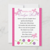 蝶とバラ 招待状 (正面)