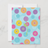 蝶とバラ 招待状 (裏面)