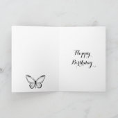 蝶とパームの色離れ付けページ カード (内部)