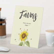 蝶とヒマワリ赤ちゃんシャワーの好意