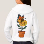 蝶とヒマワリ (裏面)