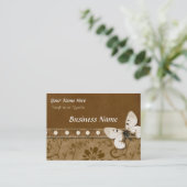 蝶とビーズ 名刺 (スタンド正面)