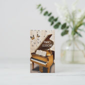 蝶とピアノのレッスン 名刺 (スタンド正面)