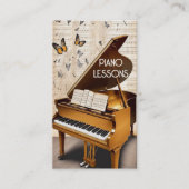 蝶とピアノのレッスン 名刺 (正面)