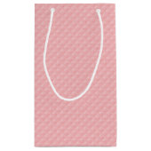 蝶とピンクのエンボス スモールペーパーバッグ (裏面)