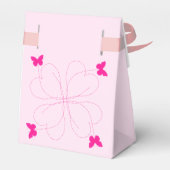 蝶とピンクのギフトボックス フェイバーボックス (裏面サイド)