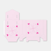 蝶とピンクのギフトボックス フェイバーボックス (折り畳みなし)