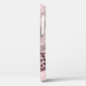 蝶とピンクのバロックの装飾 Case-Mate iPhoneケース (裏面 / 左)