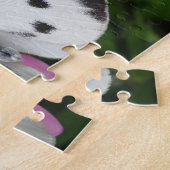 蝶とピンクの花のパズル ジグソーパズル (側面)