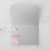 蝶とピンク菊ありがとう サンキューカード (内部)