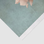 蝶とフローラブーケ、ピンク、緑、ベージュ 薄葉紙 (詳細)