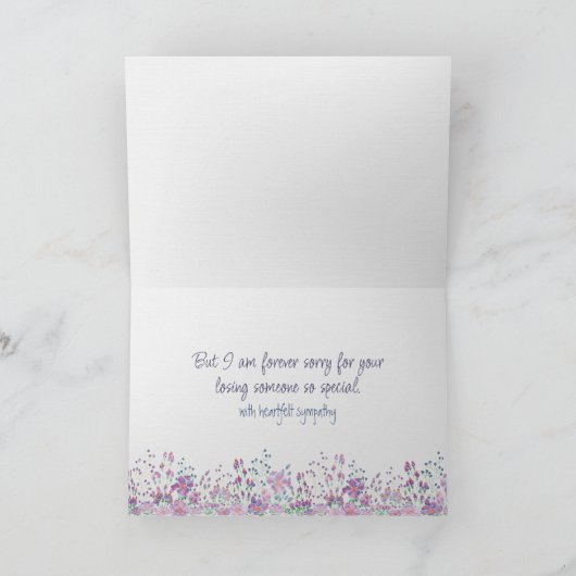 蝶とフローラ縁どの共感表 カード (内部)