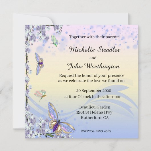 蝶とフローラ セーブザデート (正面)