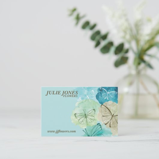 蝶とフローラ/蝶 – 名刺 (スタンド正面)