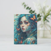 蝶とブルースのシリーズ1 ポストカード (スタンド正面)