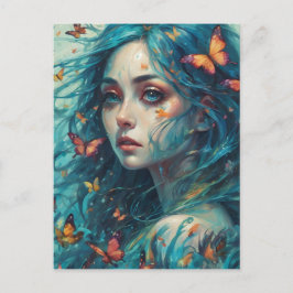 蝶とブルースのシリーズ1 ポストカード
