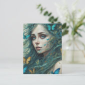 蝶とブルースのシリーズ2 ポストカード (スタンド正面)