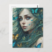 蝶とブルースのシリーズ2 ポストカード (正面/裏面)