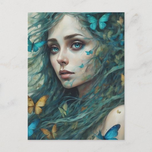 蝶とブルースのシリーズ2 ポストカード (正面)