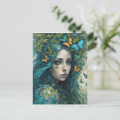 蝶とブルースのシリーズ3 ポストカード (スタンド正面)