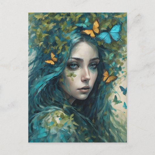 蝶とブルースのシリーズ3 ポストカード (正面)
