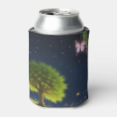 蝶とホタル付きナイトウィローツリー 缶クーラー (缶正面)