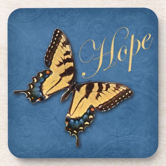蝶とホープのコルクコースターセット(6) コースター (正面)