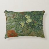 蝶とポピーby Vincent vanゴッホ アクセントクッション (正面)
