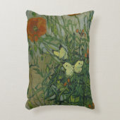 蝶とポピーby Vincent vanゴッホ アクセントクッション (正面(垂直))
