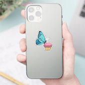 蝶とマフィン シール (スマートフォン)