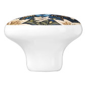 蝶とユリの植物 セラミックノブ (側面)