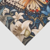 蝶とユリの植物 薄葉紙 (詳細)