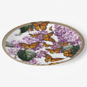 蝶とライラクスガーデンパーティーピクニッ結婚クス ペーパープレート (アングル)