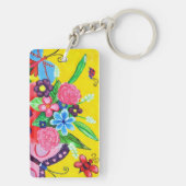 蝶とラディバグアクリルキーチェーン キーホルダー (裏面)