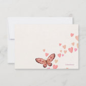 蝶とラブフラットサンキューカード サンキューカード (裏面)