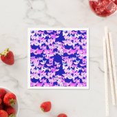 蝶とラベンダーと濃紺 スタンダードカクテルナプキン (インサイチュ)