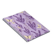 蝶とラベンダーの花 ノートブック (右側)