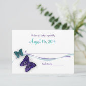 蝶とリボンの反応 出欠カード (スタンド正面)