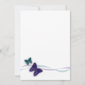 蝶とリボ結婚ン 招待状 (裏面)