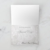 蝶とレお洒落ースありがとう サンキューカード (内部)