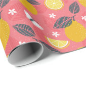 蝶とレモン ラッピングペーパー (ロールコーナー)