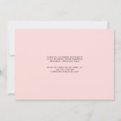 蝶とワイルドフラワースウィートバースデーパーティー 招待状 (裏面)