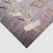 蝶と乾燥した花ティッシュペーパー 薄葉紙 (詳細)