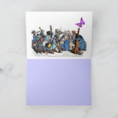 蝶と動物の農場オーケストラ父の日 カード (内部)